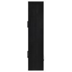 RIVA 4-DOOR TALL ACCENT DISPLAY CABINET LED LIGHTING BLACK - Image 6