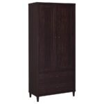 WADELINE 2-DOOR TALL ACCENT STORAGE CABINET RUSTIC TOBACCO
