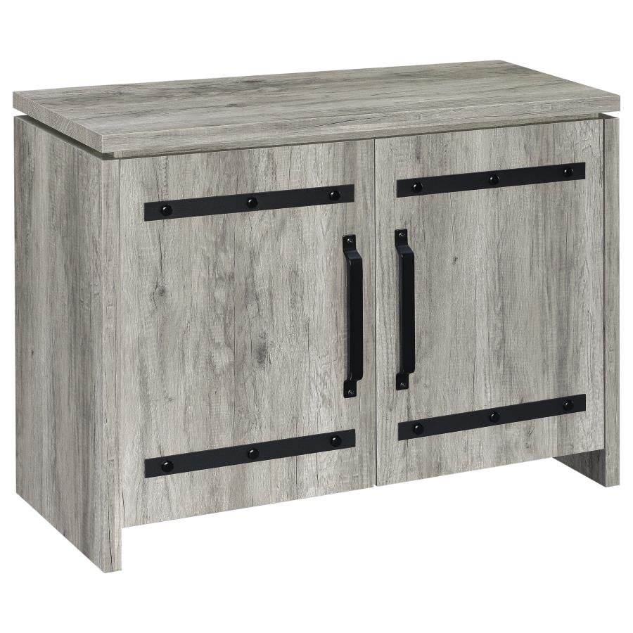 950785_02x900.jpg ENOCH 2-DOOR ENGINEERED WOOD ACCENT CABINET GREY DRIFTWOOD - Image 1