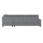 9507DGY*SC 2-Piece Reversible Sectional with Drop-Down Cup Holders - Image 4