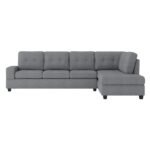 9507DGY*SC 2-Piece Reversible Sectional with Drop-Down Cup Holders - Image 2