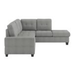 9507GRY*SC 2-Piece Reversible Sectional with Drop-Down Cup Holders - Image 3