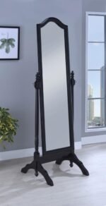 CABOT WOOD ADJUSTABLE FULL LENGTH CHEVAL MIRROR BLACK - Image 2
