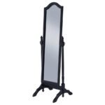 CABOT WOOD ADJUSTABLE FULL LENGTH CHEVAL MIRROR BLACK - Image 4
