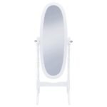 FOYET WOOD ADJUSTABLE FULL LENGTH CHEVAL MIRROR WHITE - Image 3