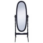 FOYET WOOD ADJUSTABLE FULL LENGTH CHEVAL MIRROR BLACK - Image 3