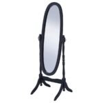 FOYET WOOD ADJUSTABLE FULL LENGTH CHEVAL MIRROR BLACK - Image 4