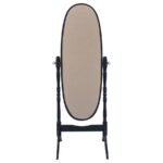 FOYET WOOD ADJUSTABLE FULL LENGTH CHEVAL MIRROR BLACK - Image 6