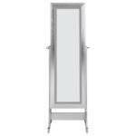 MOORE CHEVAL MIRROR WITH JEWELRY STORAGE SILVER - Image 4