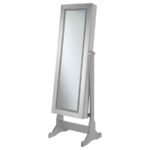 MOORE CHEVAL MIRROR WITH JEWELRY STORAGE SILVER - Image 5