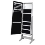 MOORE CHEVAL MIRROR WITH JEWELRY STORAGE SILVER - Image 6