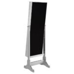 MOORE CHEVAL MIRROR WITH JEWELRY STORAGE SILVER - Image 8