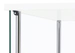 BELLATRIX 4-SHELF CLEAR GLASS CURIO CABINET WHITE - Image 4