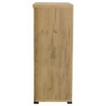BRISTOL 6-SHELF ENGINEERED WOOD SHOE CABINET GOLDEN OAK - Image 6