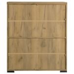 BRISTOL 6-SHELF ENGINEERED WOOD SHOE CABINET GOLDEN OAK - Image 7