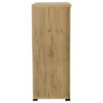 BRISTOL 6-SHELF ENGINEERED WOOD SHOE CABINET GOLDEN OAK - Image 8