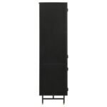 SANTIAGO 4-DOOR METAL TALL STORAGE CABINET MATTE BLACK - Image 6