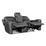 9515DGY-2 Double Reclining Love Seat with Center Console - Image 4