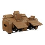 9516BRW-2PWH Power Double Reclining Love Seat with Center Console, Power Headrests, Storage Arms(Top and Side), Cup holders, Charging Ports and LED lighting - Image 5