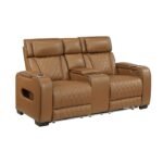 9516BRW-2PWH Power Double Reclining Love Seat with Center Console, Power Headrests, Storage Arms(Top and Side), Cup holders, Charging Ports and LED lighting - Image 2