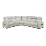 9516TPES*32LCN3RPWH 3-Piece Power Reclining Sectional with Left Side Console, Drop-Down Cup Holders, Power Headrests, Storage Arms(Top and Side), Cup holders, Reading Lights, Charging Ports, Wireless speakers, Two Wireless Chargers, and LED lighting