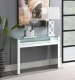 EDNA MIRRORED CONSOLE TABLE LED LIGHTING SILVER - Image 2