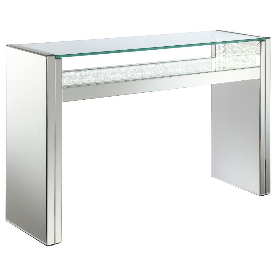 951766_02x900.jpg EDNA MIRRORED CONSOLE TABLE LED LIGHTING SILVER - Image 1