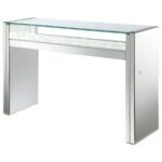 EDNA MIRRORED CONSOLE TABLE LED LIGHTING SILVER - Image 3
