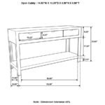 ESTHER 3-DRAWER WOOD CONSOLE TABLE NATURAL SHEESHAM - Image 5