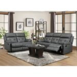 9529DGY-2 Double Reclining Love Seat - Image 4