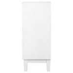 GAMBON 2-DOOR WOOD HONEYCOMB PATTERN ACCENT CABINET WHITE - Image 4
