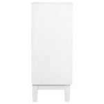 GAMBON 2-DOOR WOOD HONEYCOMB PATTERN ACCENT CABINET WHITE - Image 6