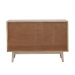 IXORA 2-DOOR WOOD ACCENT CABINET WHITE WASHED AND BLACK - Image 7