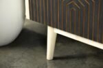 IXORA 2-DOOR WOOD ACCENT CABINET WHITE WASHED AND BLACK - Image 10
