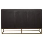 ZARA 2-DOOR 57-INCH WOOD ACCENT STORAGE CABINET BLACK WALNUT - Image 7