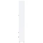 HAWTHORNE 4-SHELF GLASS DOOR TALL CABINET WITH DRAWERS WHITE - Image 6