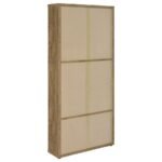 HAWTHORNE 4-SHELF GLASS DOOR TALL CABINET WITH DRAWERS MANGO - Image 7