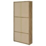 HAWTHORNE 4-SHELF GLASS DOOR TALL CABINET WITH DRAWERS MANGO - Image 8