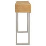 DRACO 2-DRAWER CONSOLE TABLE HAND CARVED DETAILS NATURAL - Image 5
