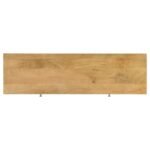 DRACO 2-DRAWER CONSOLE TABLE HAND CARVED DETAILS NATURAL - Image 6