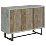 ABELARDO 3-DRAWER ENGINEERED WOOD CABINET WEATHERED OAK - Image 7