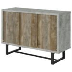 ABELARDO 3-DRAWER ENGINEERED WOOD CABINET WEATHERED OAK - Image 8