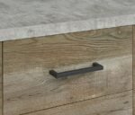 ABELARDO 3-DRAWER ENGINEERED WOOD CABINET WEATHERED OAK - Image 9