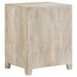 AUGUST 1-DRAWER TRELLIS PATTERN STORAGE CABINET WHITE WASHED - Image 7