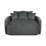 9539DGY-5* Oversized Chaise Lounge