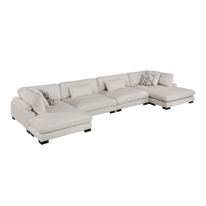 9555BEG_42AC2VC__l.jpg 9555BEG*42AC2VC 4-Piece Modular Sectional with Chaise - Image 1