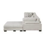 9555BEG*42CRACOT 4-Piece Modular Sectional with Ottoman - Image 6