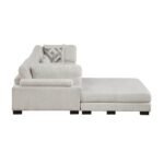 9555BEG*42CRACOT 4-Piece Modular Sectional with Ottoman - Image 7