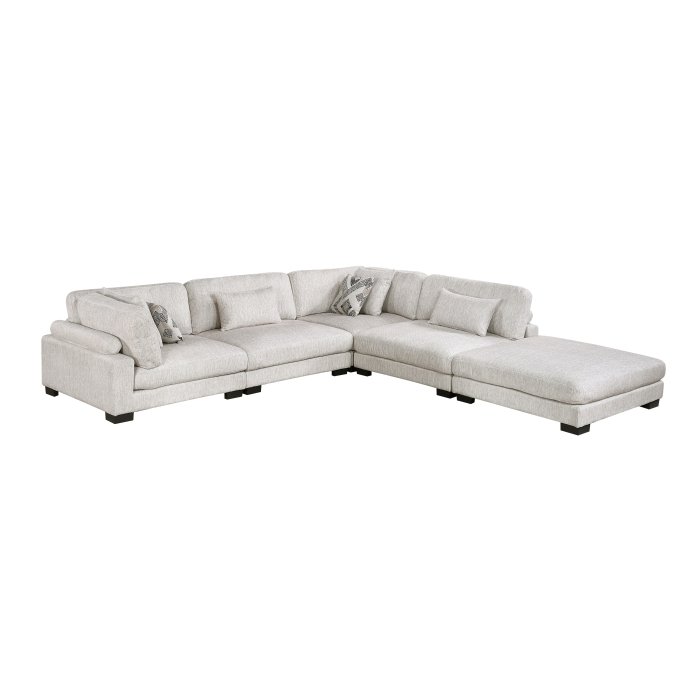 9555BEG_52CR2AC__l.jpg 9555BEG*52CR2ACOT 5-Piece Modular Sectional with Ottoman - Image 1