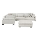 9555BEG*53CRACOT 5-Piece Modular Sectional with Ottoman - Image 4
